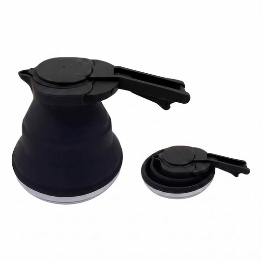 Tetera Plegable Camping Outdoor Uso Diario Negra